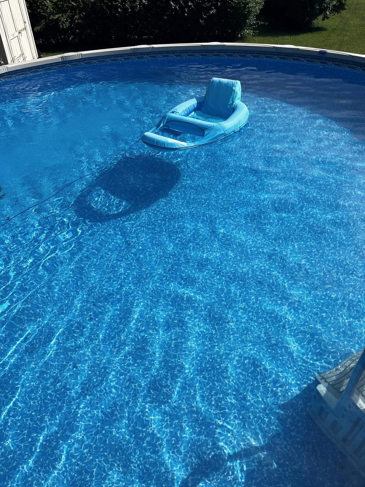 SwimWays Spring Float Recliner, Fast-Inflating Adult Pool Lounger; Ages 15+ | Patented Fast Inflation for Immediate Use During Travel, Fits Most Adults and Teens, Teens & Adults Can Lounge Comfortably customer photo 1