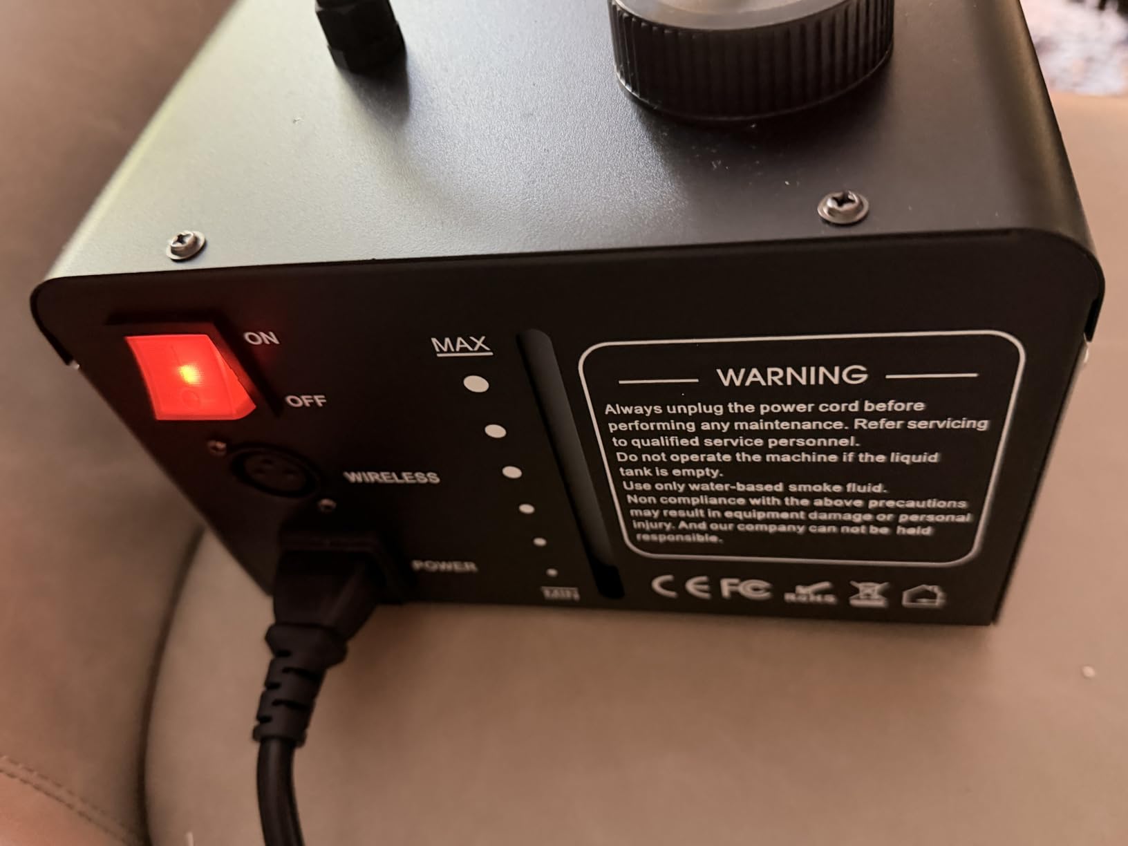Fog Machine Halloween Outdoor 1200W with 18 LED Lights, Smoke Machine Fog | With Remote, Perfect for Party, Stage, Wedding, Indoor customer photo 2