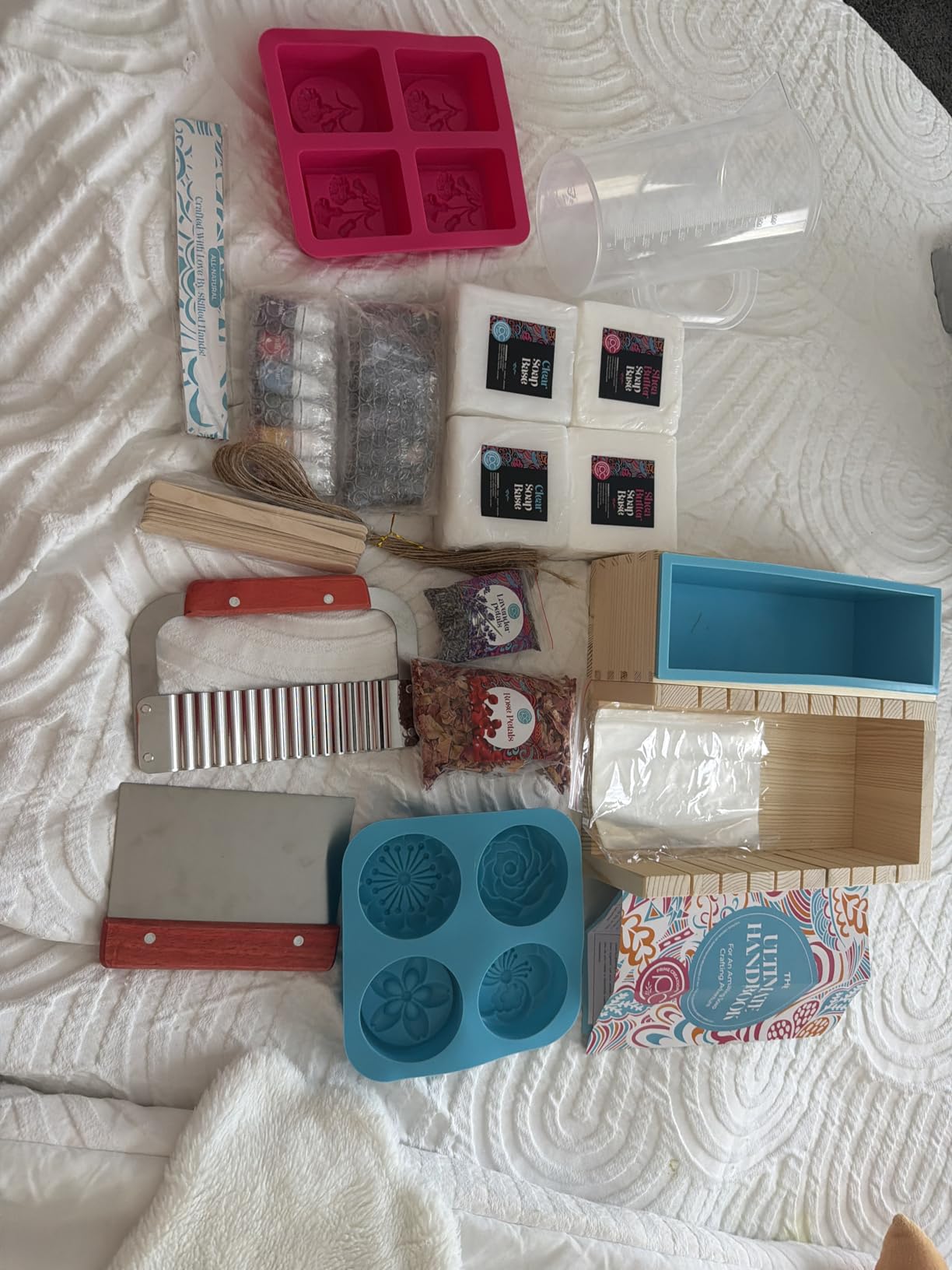 Soap Making Kit with Melt & Pour Base, Cutting Box, Molds, Fragrances - for Adults & Kids by Prime Creations customer photo 1