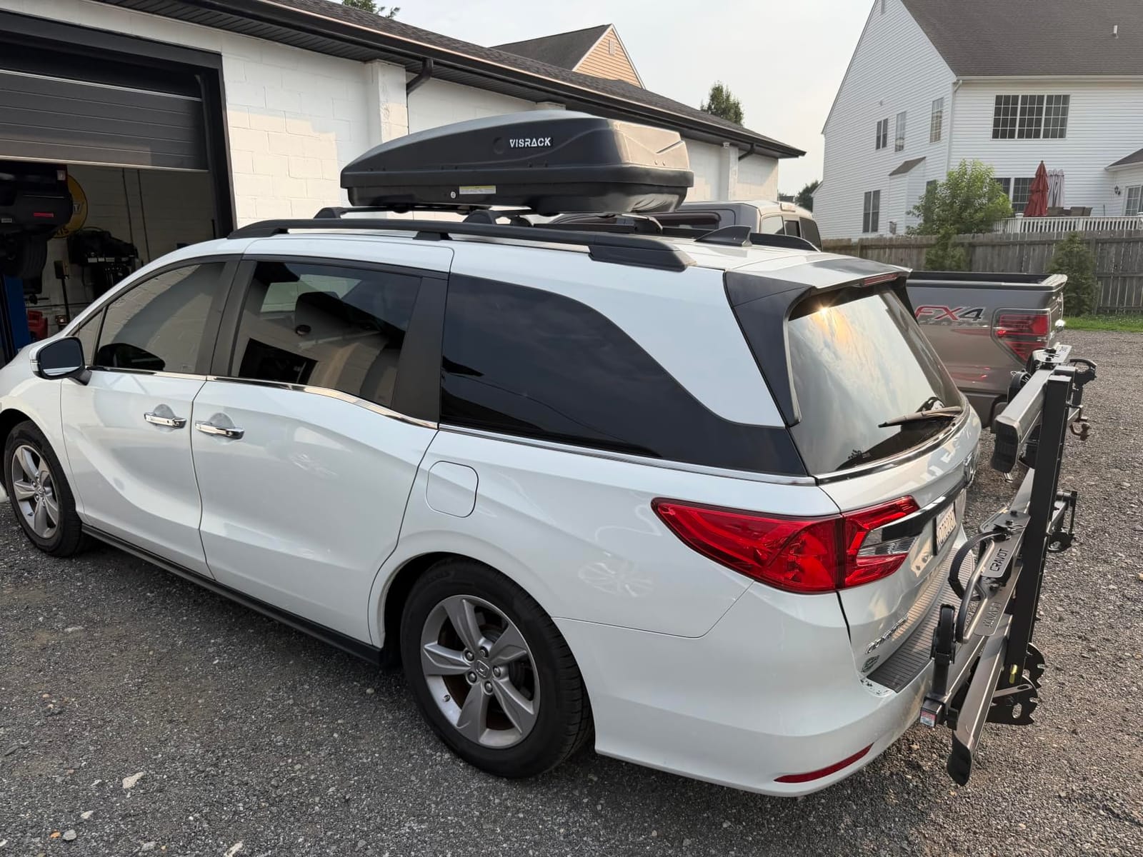 Rooftop Cargo Box, 13 Cubic Ft, for Family Travel and Road Trips, Black | 3D Diamond Embossing Weather-Resistant Hard-Shell Roof Box with Security Locks 130 LBS Capacity 56