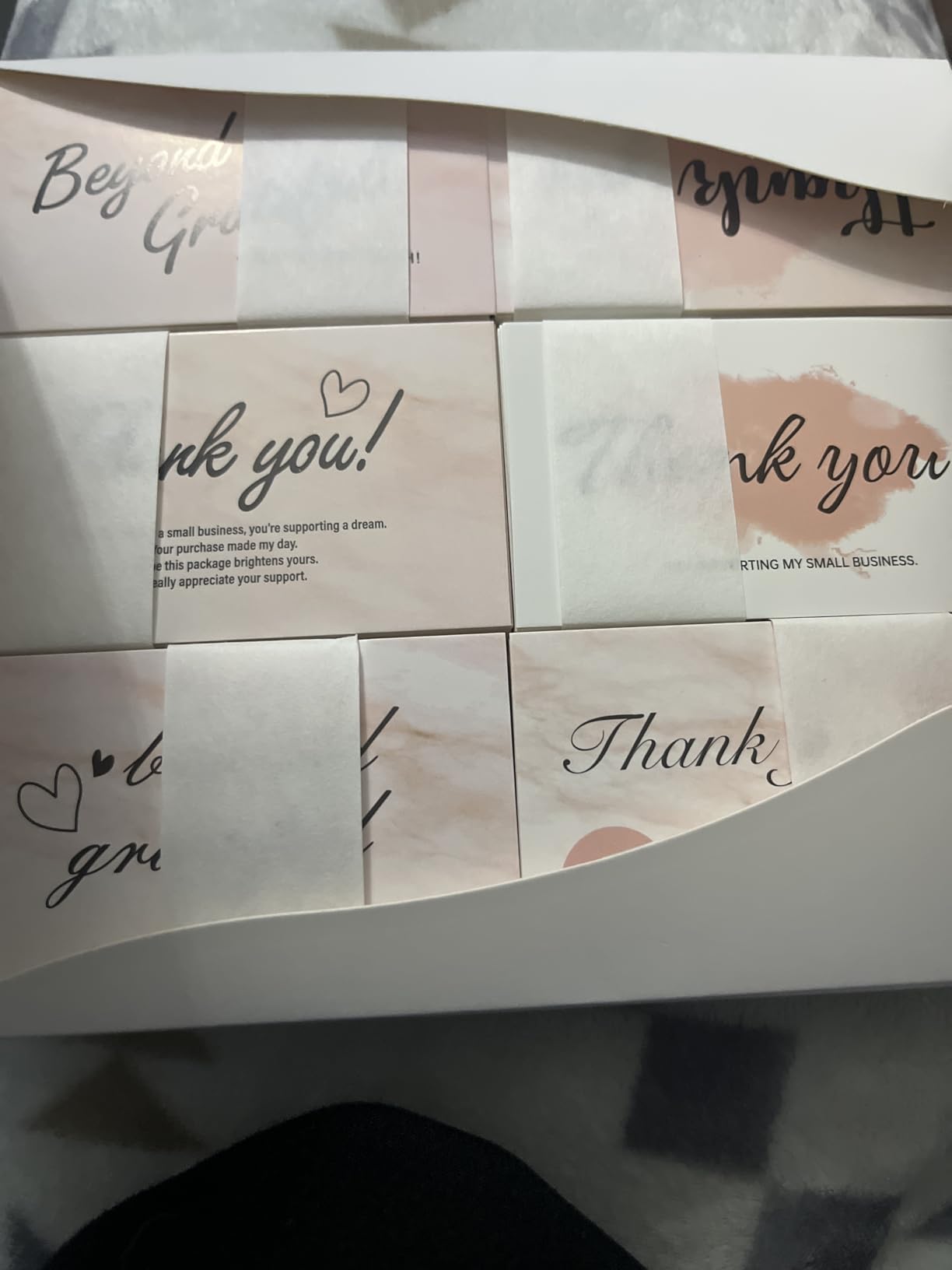 240-Count Thank You for Your Order Cards - Thank You For Supporting My Business Cards, 6 Styles - 2
