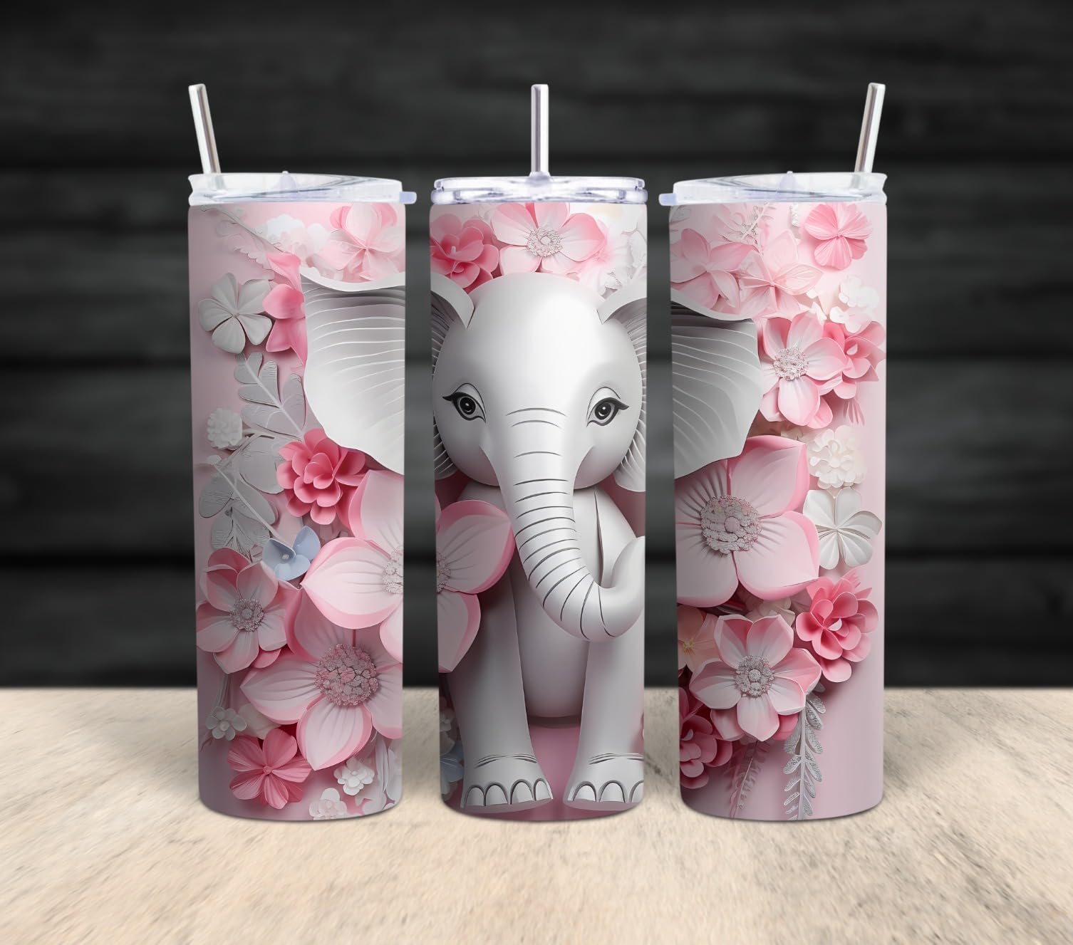 D·S 20oz Sublimation Tumbler 12Pack Skinny Straight Tumblers with Gift Box | Flat Bottom Insulated Double Wall Vacuum Tumbler Cups Fits in Car Cup Holder Mother's Day Christmas Personalized Hot or Cold customer photo 2