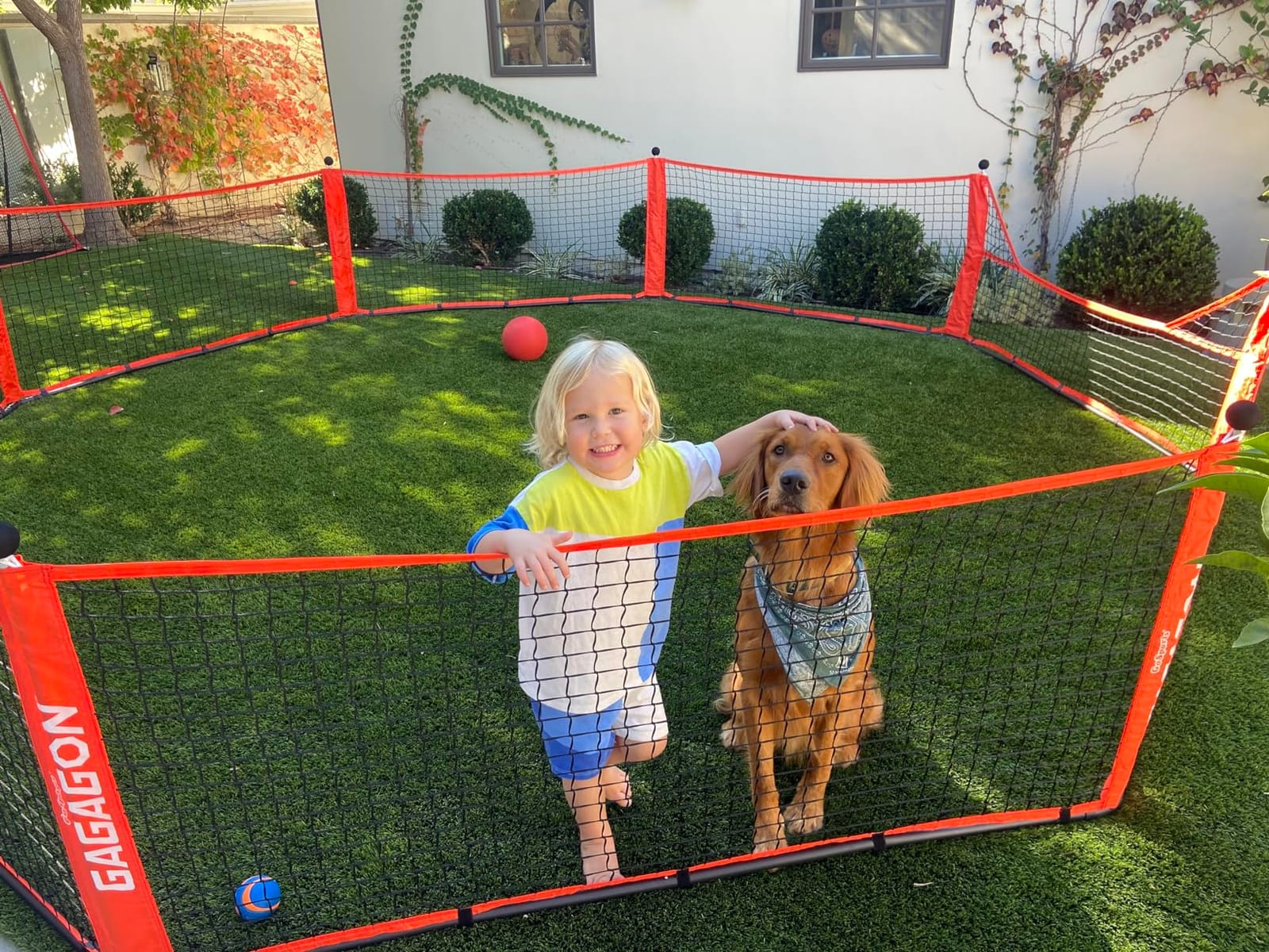 GoSports Gaga Ball Pit - 10 ft, 15 ft or 20 ft Portable Indoor/Outdoor Gagagon Pit for School, Camp or Home Use customer photo 2