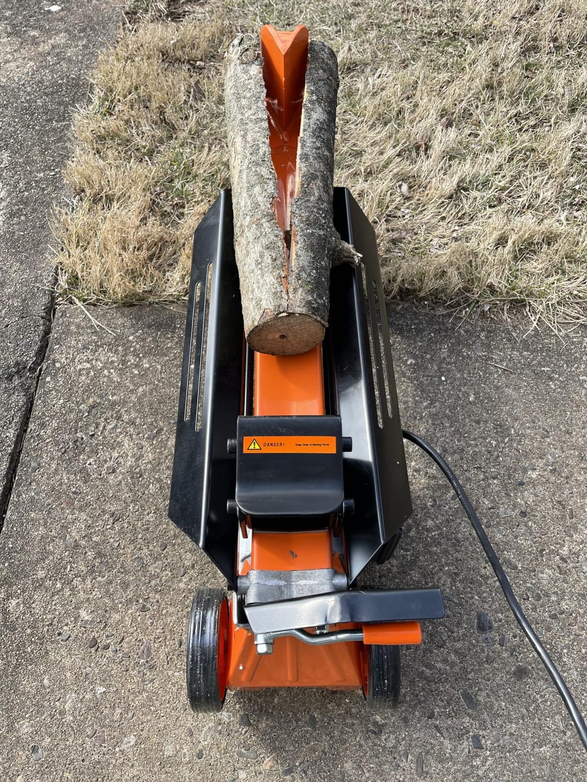 PROYAMA 7T Electric Log Splitter, 15A Motor Wood Splitter with Cross Wedge | Firewood Splitting Machine with Hydraulic Ram for Home Heating, and Yard Maintenance customer photo 1