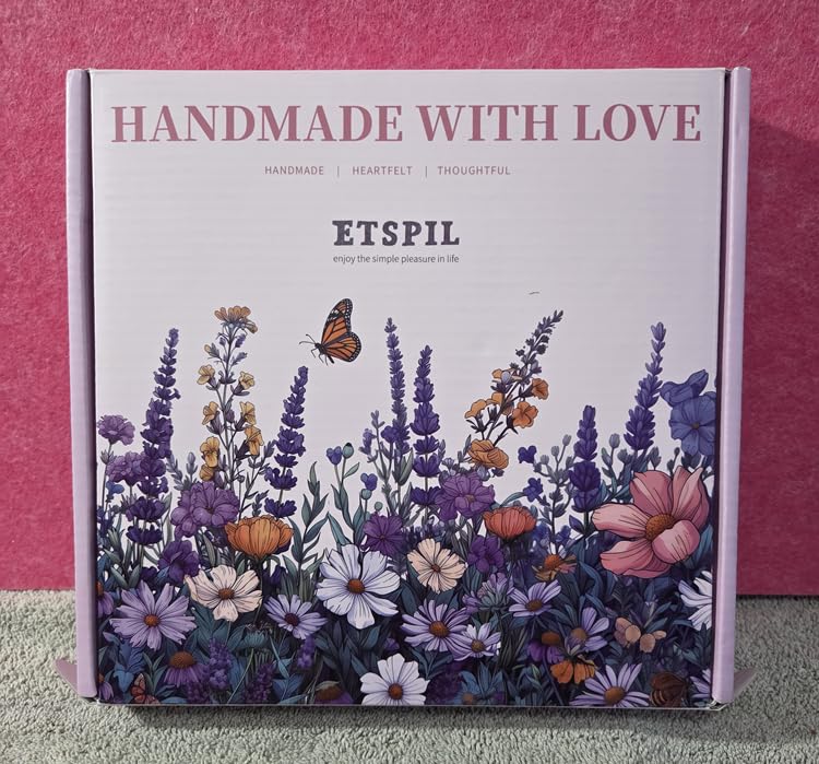ETSPIL Embroidery Kit for Beginners, 11 Stitches, Easy to Follow, 4K Video | Pre-Printed Fabric, No-Wash. Bound Manual, Step-by-Step. 16 Needles, 14 Colors, 20% Extra. All in One Box. Quiet Time at Home customer photo 1