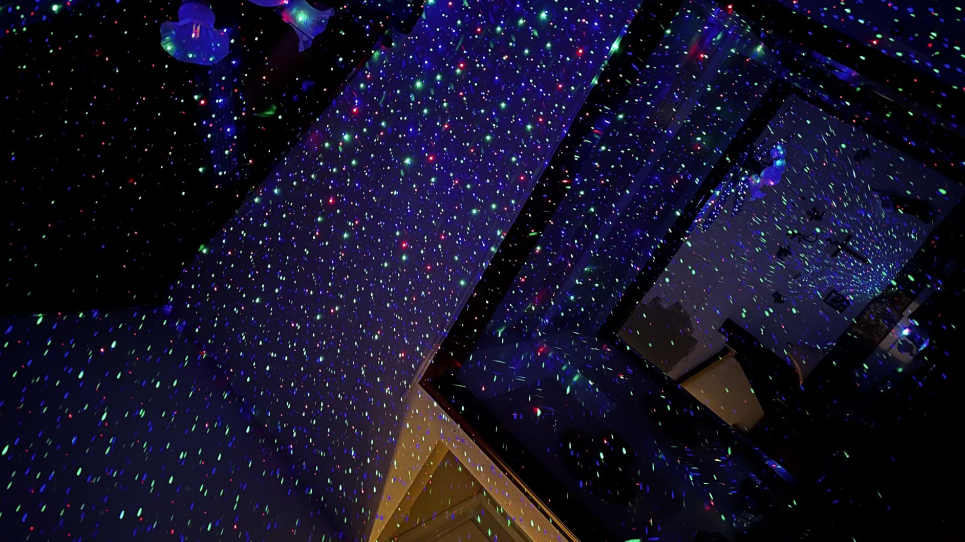 Laser Christmas Lights, 3 Color Laser Light Projector, Firefly Lights Show with RF Remote, Water Proof, Indoor Holiday Decoration, Home Decor, Party, Garden customer photo 2