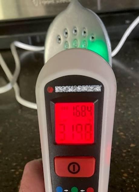 PIOMATIC Travel Iron Mini with Steam for Clothes with Dual Voltage | Portable Mini Ironing Machine with Non-Stick Soleplate, Small Iron for Sewing, Quilting and Handcraft customer photo 2