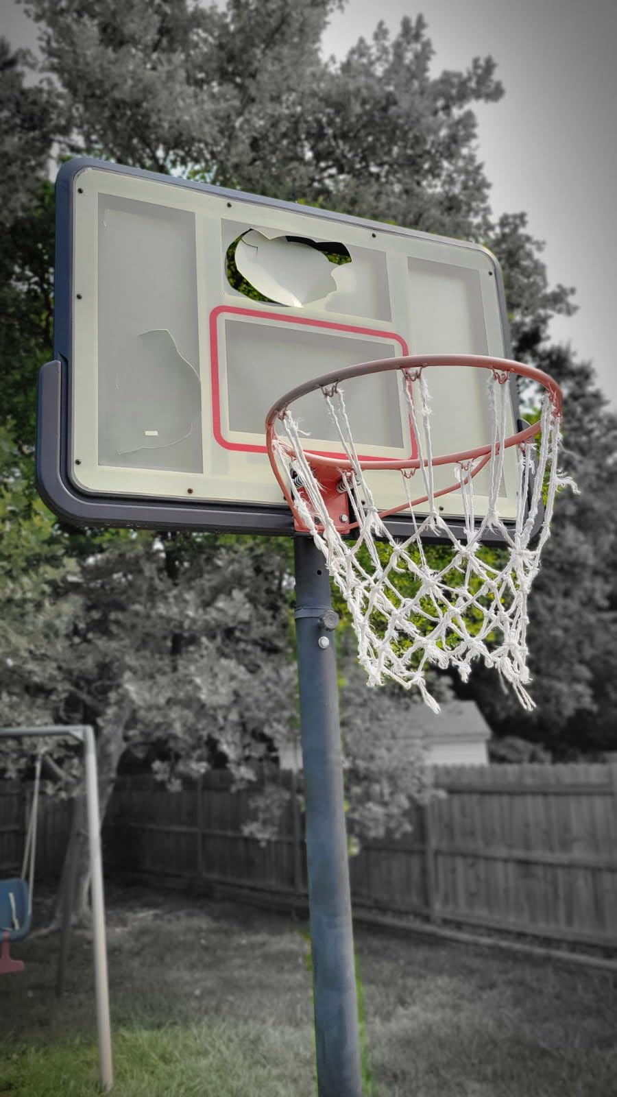 Best Choice Products 10ft Regulation Basketball Hoop, Height Adjustable Outdoor Goal w/Shock Absorbent Rim, Base Gel, 2 Wheels customer photo 1