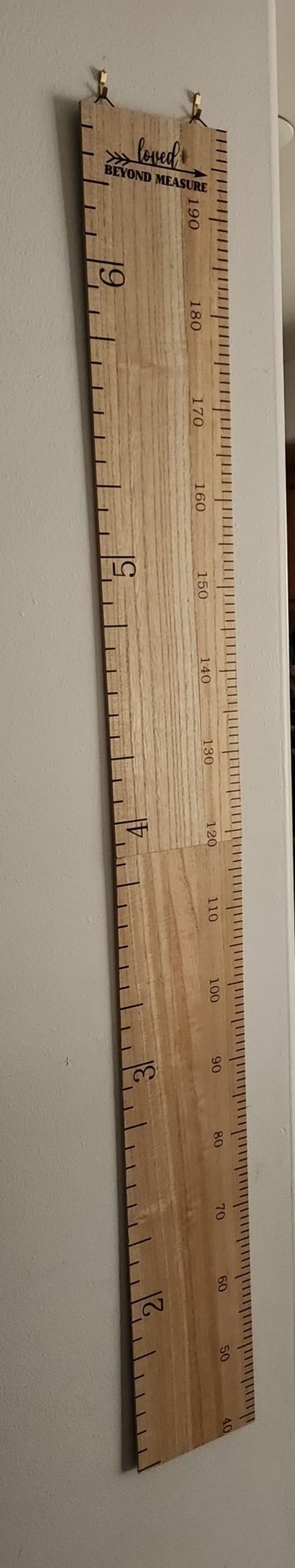Eersida Growth Chart for Wall Kids Height Growth Chart Wooden Ruler Nursery Wall Decor Boys Girls Height Measurement Loved Beyond Measure for Room Hanging Decor (Classic Style) customer photo 1