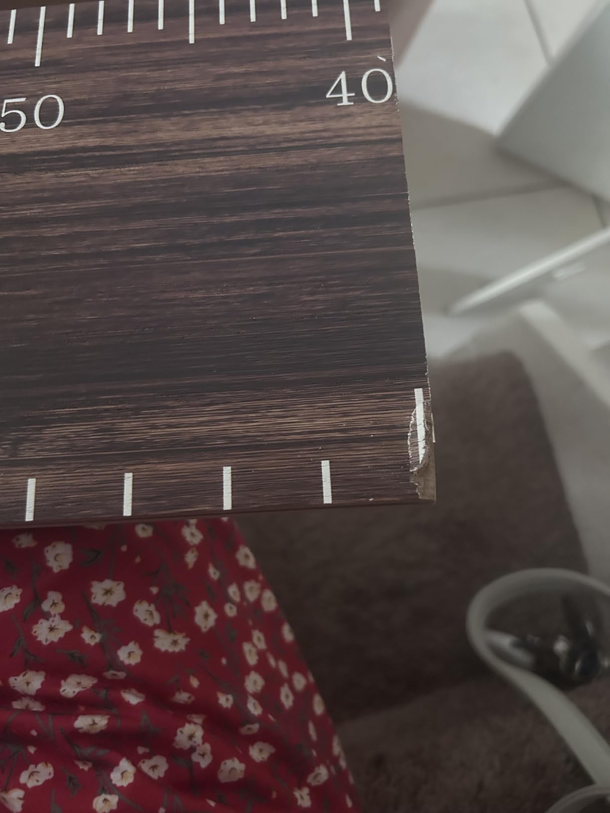 Eersida Growth Chart for Wall Kids Height Growth Chart Wooden Ruler Nursery Wall Decor Boys Girls Height Measurement Loved Beyond Measure for Room Hanging Decor (Classic Style) customer photo 2