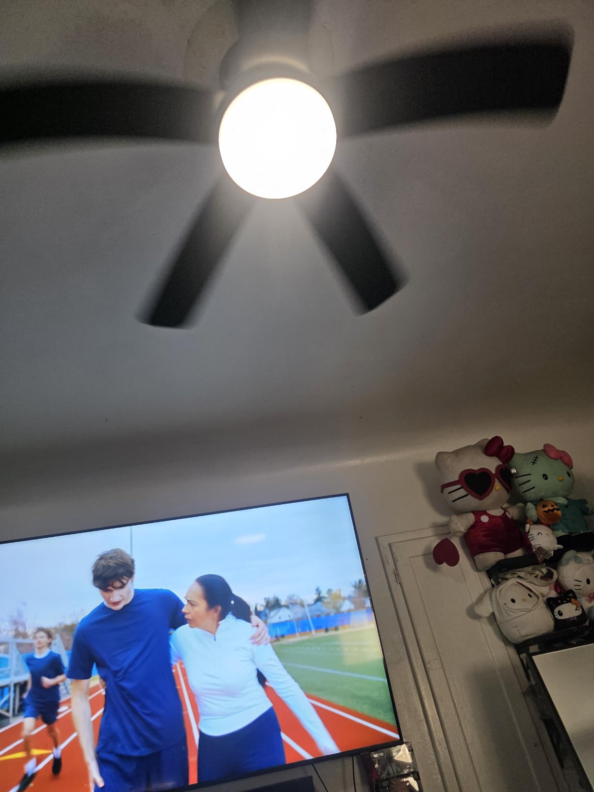 addlon 42 Inch Black Low Profile Ceiling Fans with Lights and Remote | Flush mount, 3-color dimmable light customer photo 1
