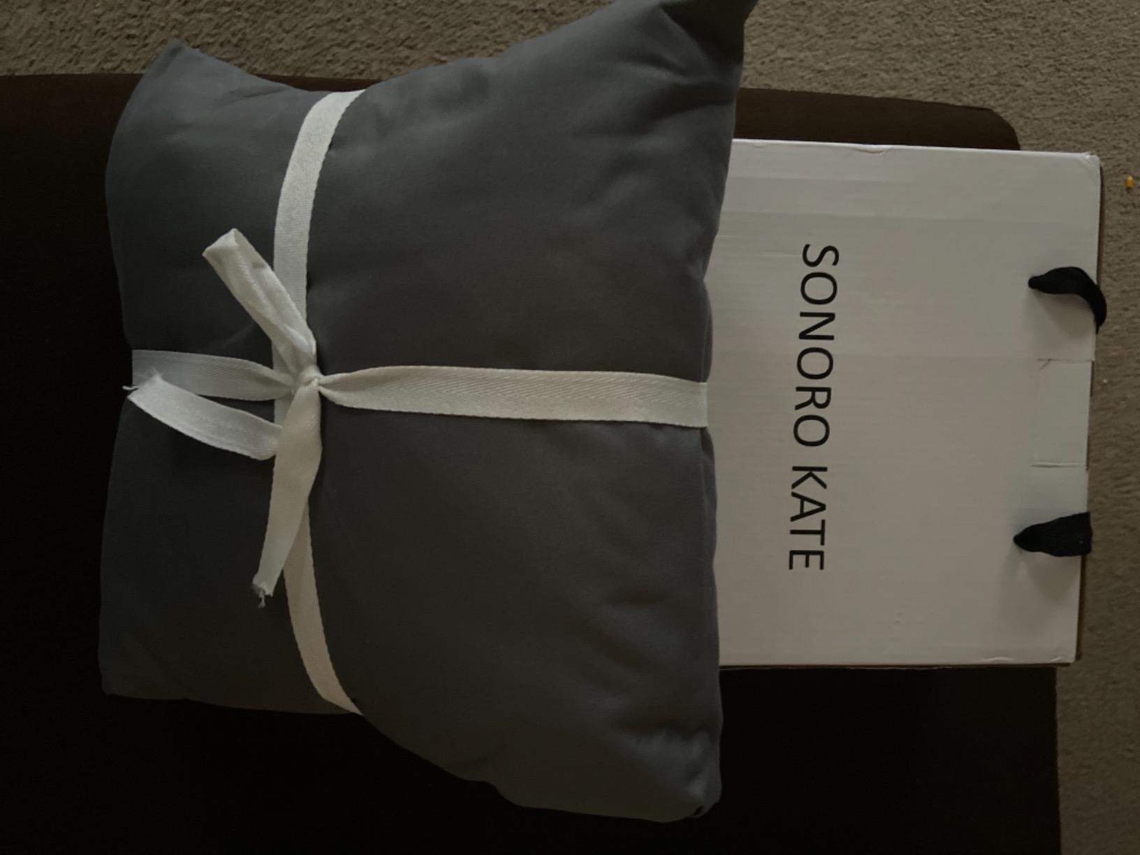 SONORO KATE 1000 Series 100% Egyptian Cotton Queen Sheet Set, 4 Pieces - Soft, Breathable Long Staple, Sateen Weave, Luxury 5-Star Hotel Bed Sheets, 16