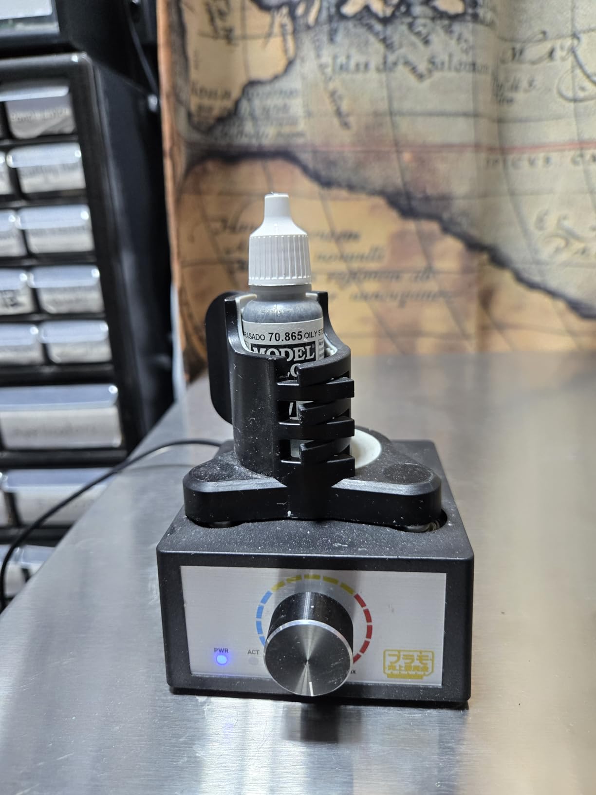 Mini Vortex Mixer, DIY/Model Paint Shaker, Hands-Free, 300~2400rpm, Suitable 10-100ml, Three-Stage Speed, Paint Mix for Lab, Nail Polish, Eyelash Adhesives, Acrylic Paints Mixing, Test Tube customer photo 2