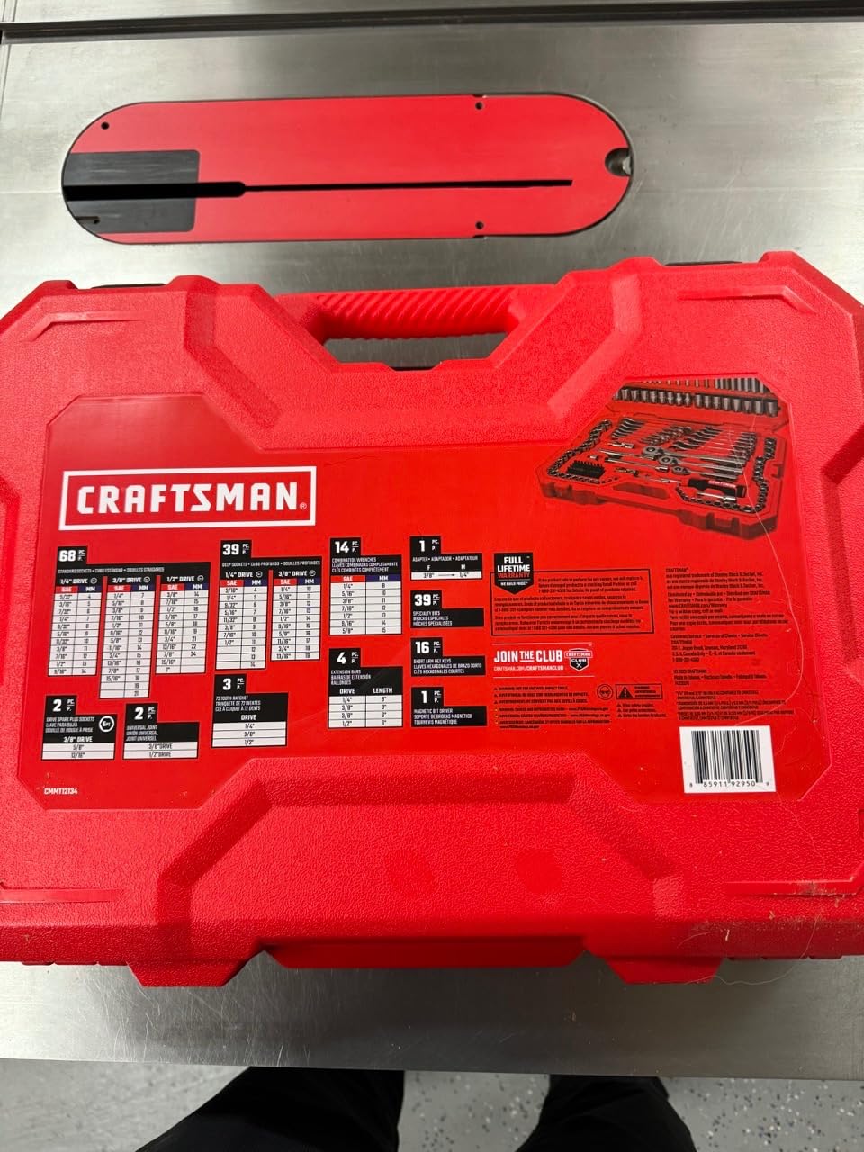 CRAFTSMAN 189 Piece Mechanics Tool Set, 1/4, 3/8 and 1/2 Inch Drive Socket Wrench Set with Thinner Ratchet, Steel 6 and 12-Point Sockets, Wrenches, Hex Keys and Specialty Bits, 90-Tooth (CMMT12134) customer photo 1