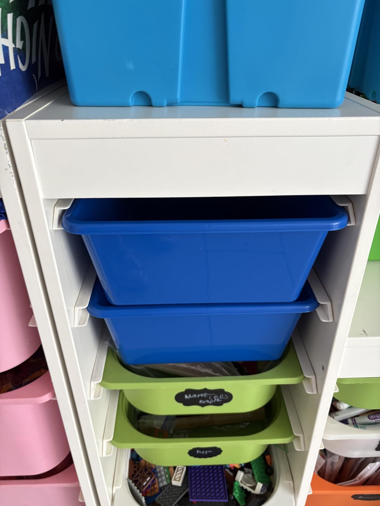Humble Crew Plastic Storage Bins for Kids, Large Removable Toy Organizer, BPA-free customer photo 2