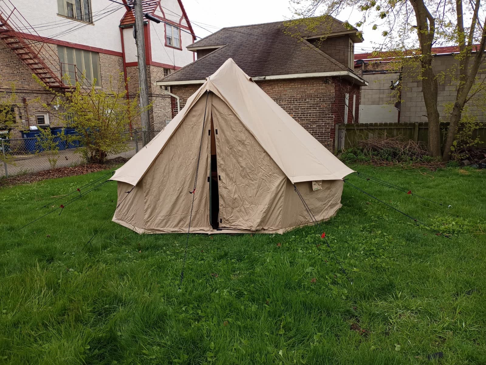 WHITEDUCK Regatta Canvas Bell Tent Water Repellent - w/StoveJack, Waterproof, 4 Season Luxury Camping and Glamping Yurt Tent Outdoor customer photo 1