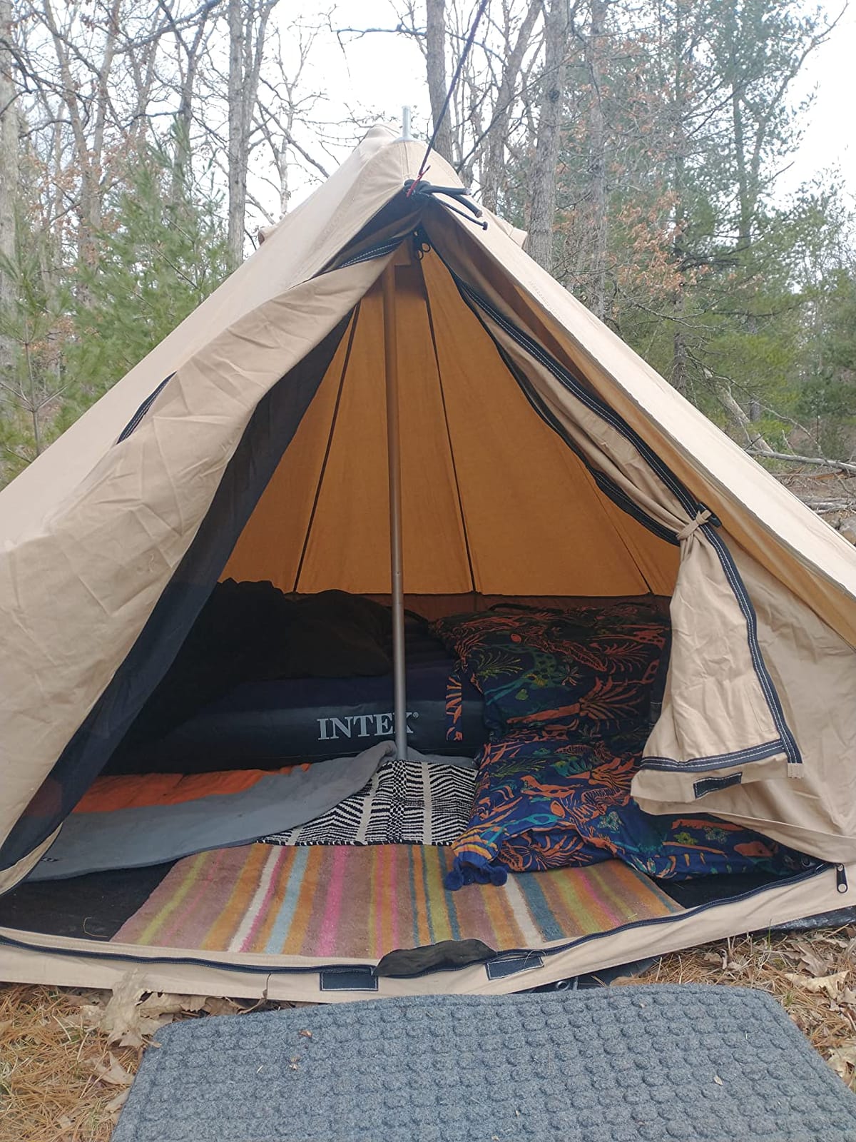 WHITEDUCK Regatta Canvas Bell Tent Water Repellent - w/StoveJack, Waterproof, 4 Season Luxury Camping and Glamping Yurt Tent Outdoor customer photo 2