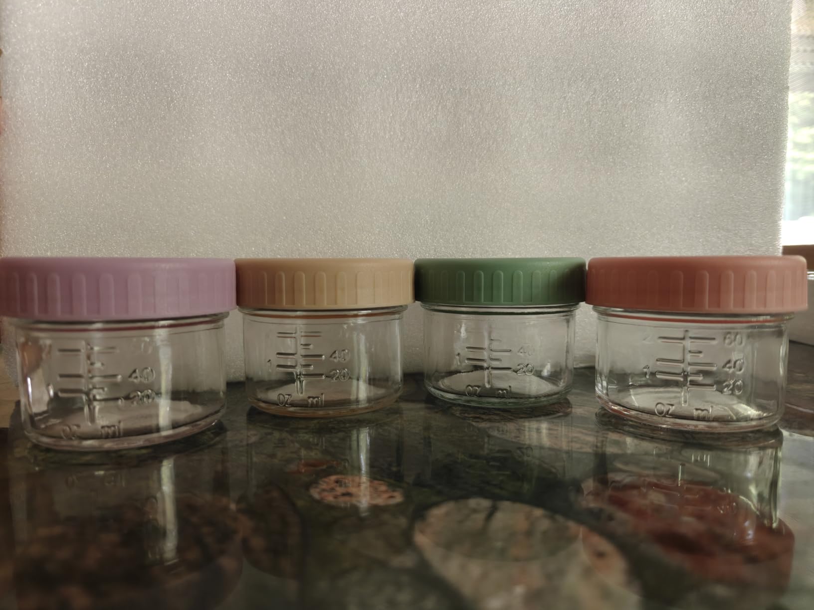 RowinsyDD Baby Food Containers, 4 oz, 8 Pack, Glass Jars with Lids | Baby Food Storage Containers Small Baby Food Jars Glass with Lids Baby Food Containers for Freezer Microwave Safe BPA Free customer photo 2