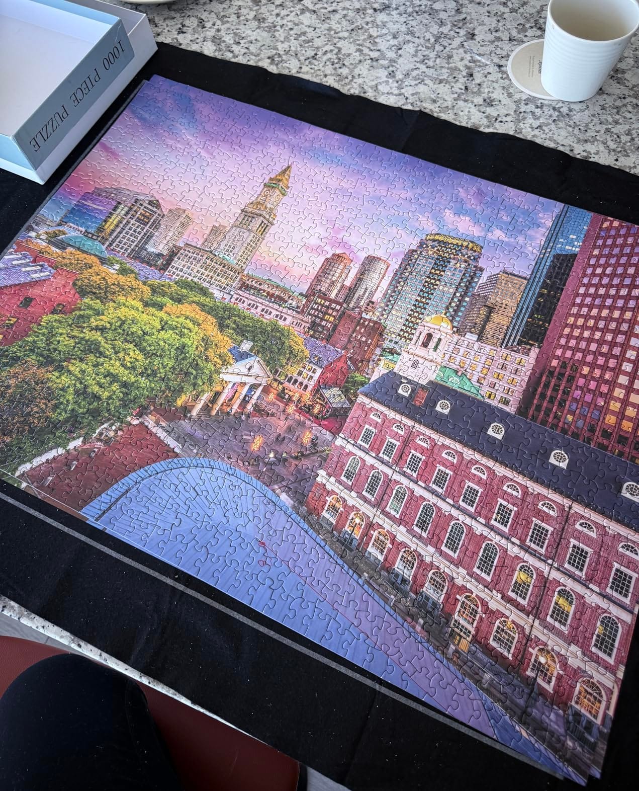 Buffalo Games Roll Up Puzzle Mat, Portable Puzzle Board, 2000 Piece, Jumbo | Felt Board Holds Pieces, Puzzle Saver with Storage Tube, Jigsaw Puzzle Board, Puzzle Storage, Printed Size Guides customer photo 2
