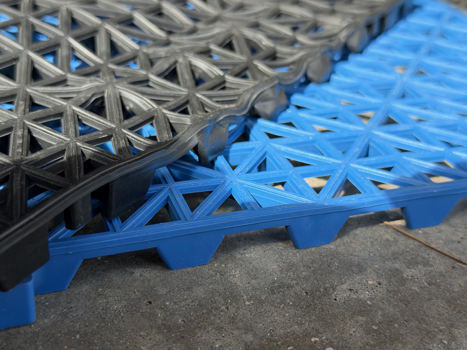 VEVOR Interlocking Tile 55PCS Black, Drainage Tiles 12