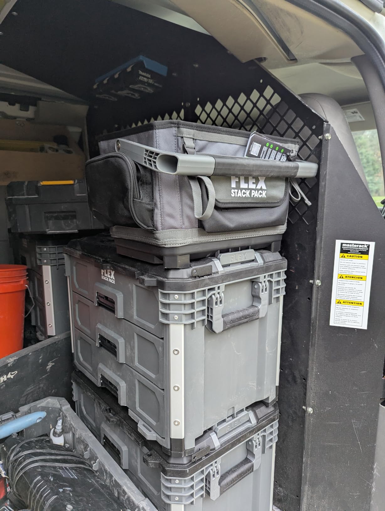 FLEX STACK PACK Storage System 3-Drawer Tool Box - FS1105, Grey/Black customer photo 2