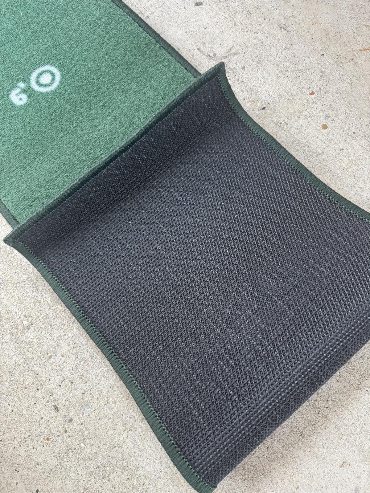 Golf Putting Mat Indoor & Outdoor with Distance Markers Anti Slip Backing | Professional golf practice mat, realistic putting green for home, office, backyard golf training accessories portable matt customer photo 1
