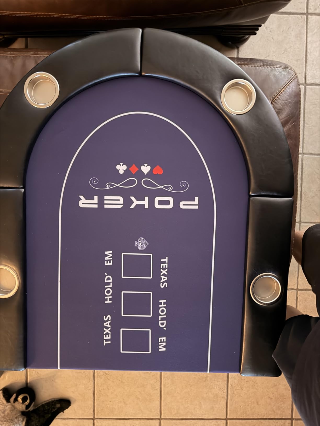 Rioloiuy Poker Table Foldable, 71