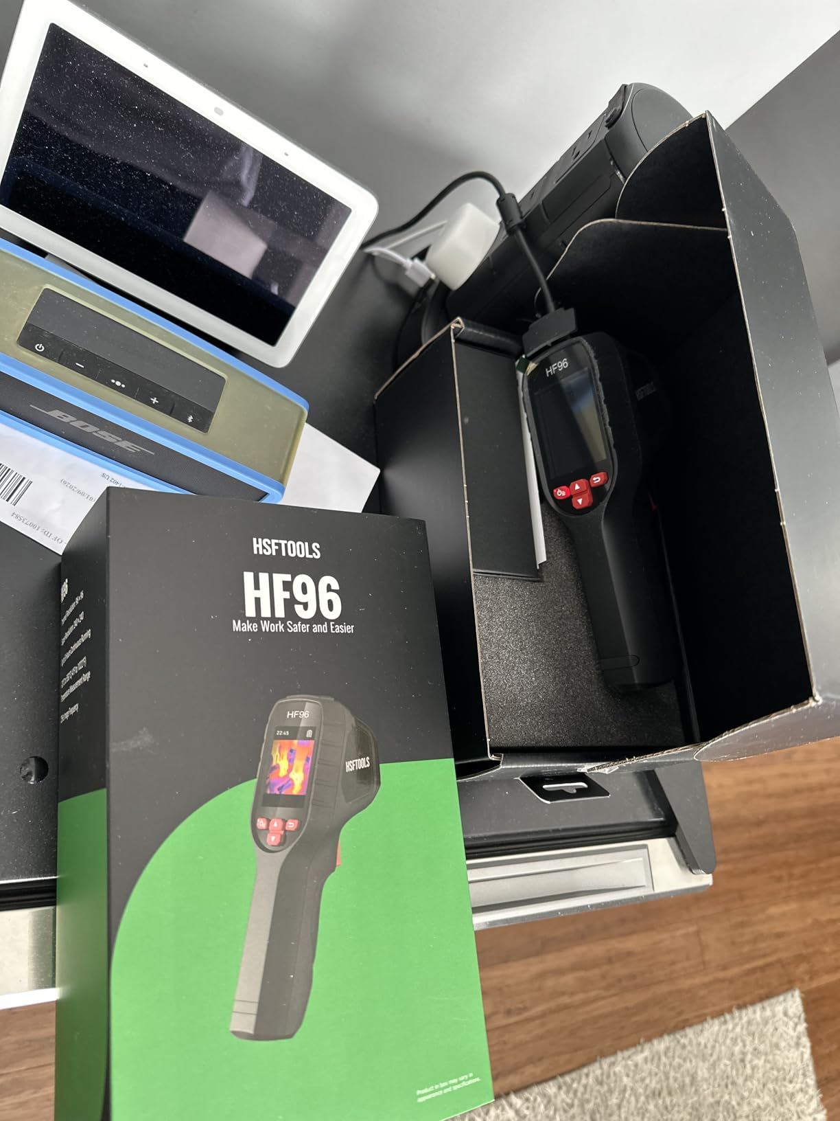 HF96 Thermal Camera with AI Scene Detection, Laser Pointer, 240x240 Super Resolution, -4°F~1022°F, Thermal Imaging Camera for HVAC Electrical Building Inspection,25Hz Infrared Camera,11h Runtime customer photo 1