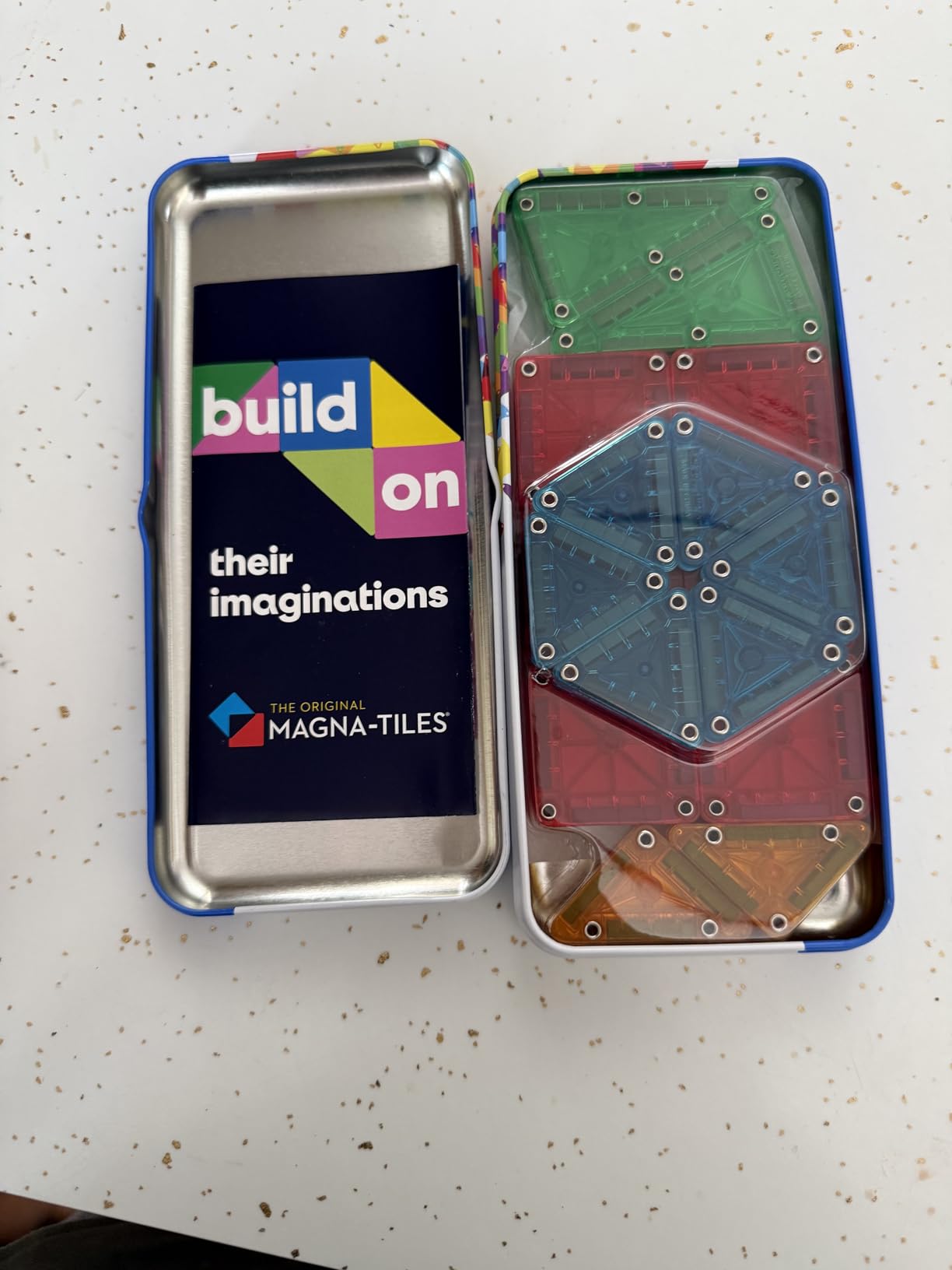 MAGNA-TILES microMAGS 26-Piece Travel Magnetic Construction Set - Bold Colors, The Original Magnetic Building Brand customer photo 1