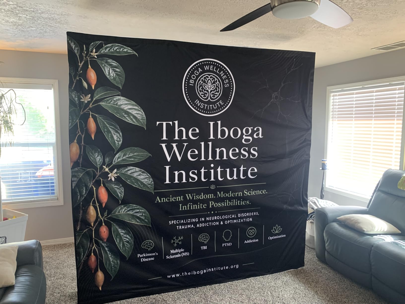 Custom Tension Fabric Display Stand Trade Show Backdrop Aluminum Pop Up Display | 7.5×7.5 FT Banner Backdrop Step and Repeat Stand with Collapsible Frame and Banner Set customer photo 2