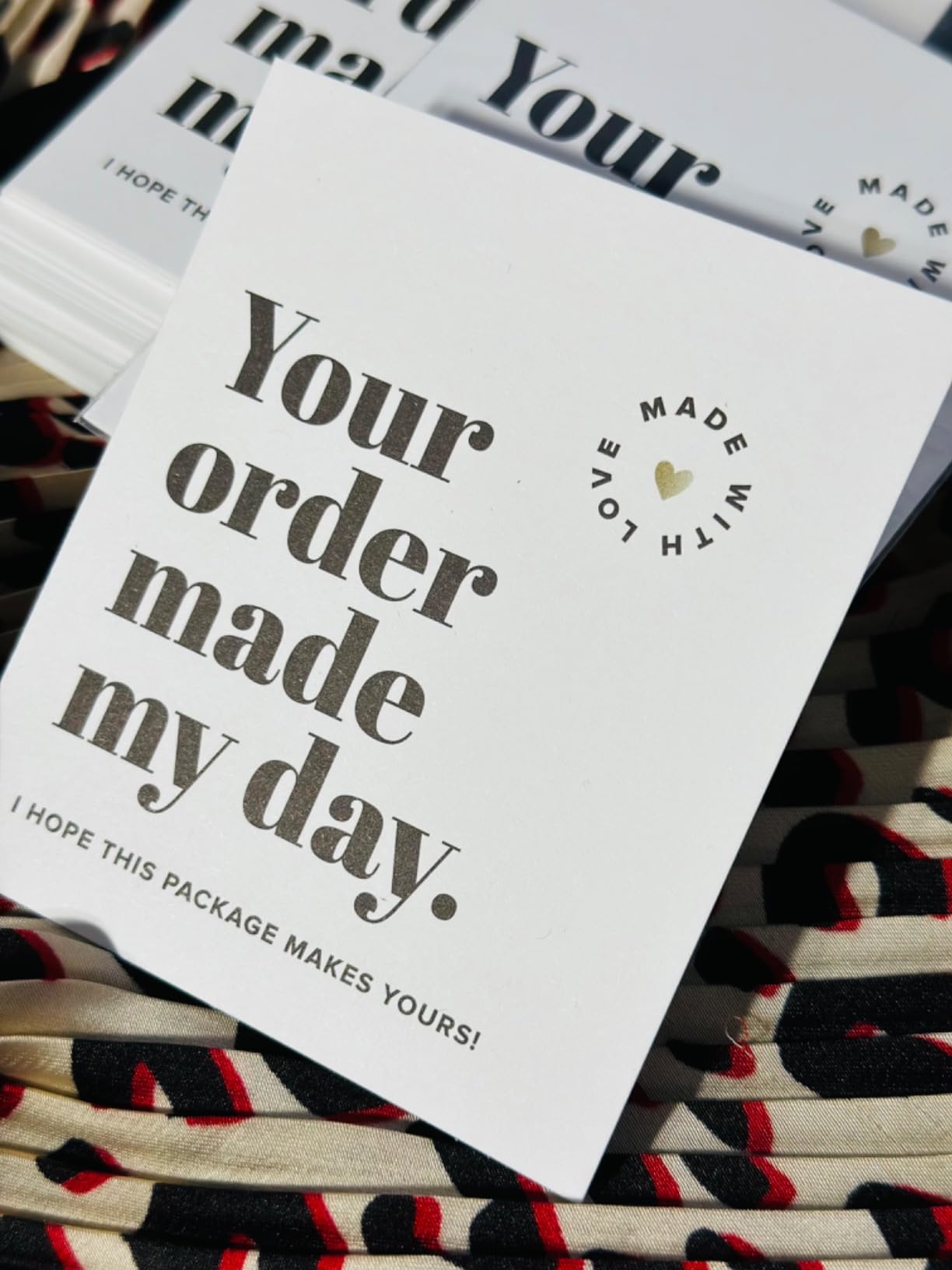 Thank You Cards for Small Business, 3 x 3.5 Inch, 100 Bulk Pack Inserts | Essential Packaging Supplies, Must-Haves for Customer Appreciation, Thank You Notes for Supporting My Small Business Cards customer photo 2