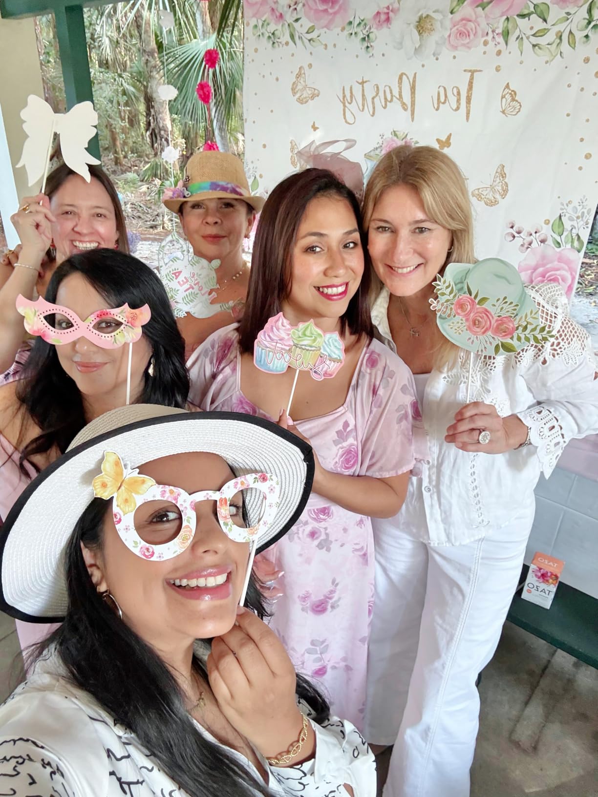 SUNBEAUTY 38 PCS Sage Green Wedding Photo Booth Props, Bridal Shower Photo Props, Engagement Party Decorations, Wedding Decorations for Ceremony Outside, Wedding Party Supplies for Girls customer photo 2