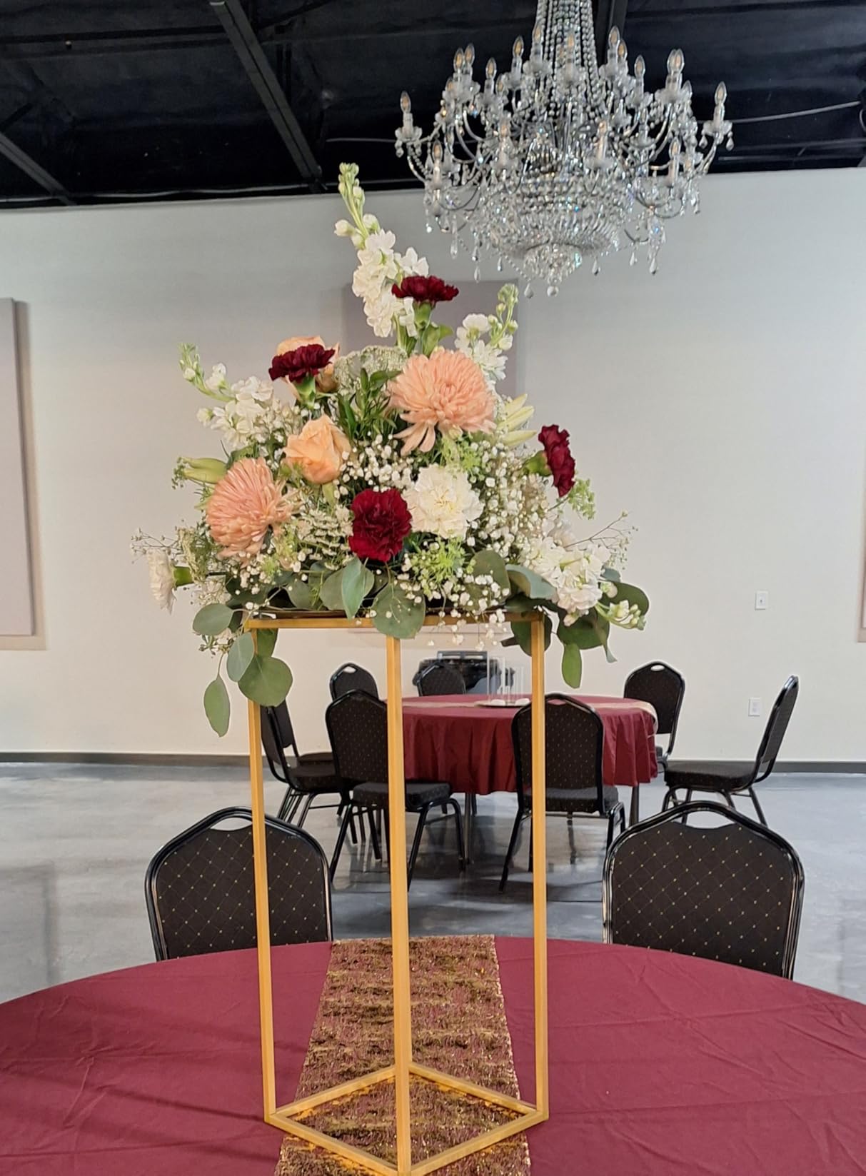 Gold Flower Stand for Wedding 10 Pcs, Gold Vase Metal Column Stand, Floor Vase Table Centerpieces for Reception, 23.6inch Wedding Flower Stand, Flower Column Stand for Wedding Home Party Decorations customer photo 2