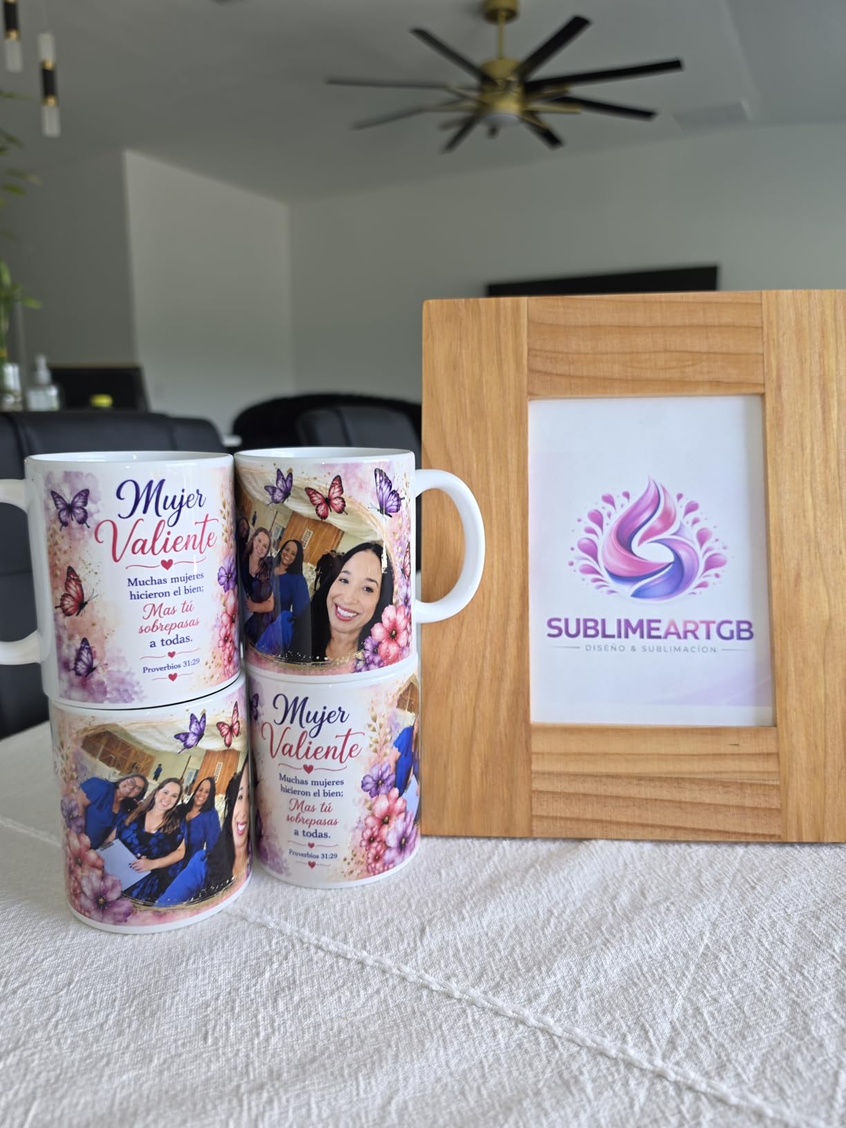 Dmsky Sublimation Coffee Mugs Tazas para Sublimar 11 oz Blank Bulk Coffee Mug White Ceramic Photo Cups with Box, Heat Tape, Sublimation Paper Ideal for Crafts Printing Set of 12 customer photo 2