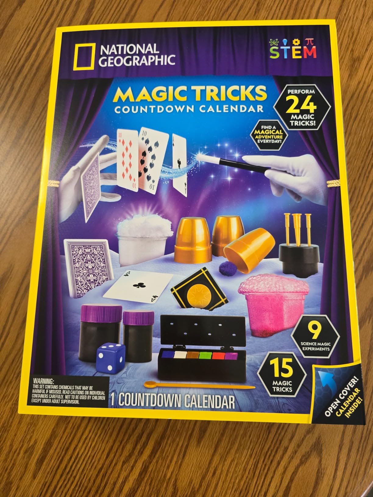 National Geographic 2026 Magic Advent Calendar with 24 Days of Tricks | 24 Days of Magic Tricks and Science Experiments, Holiday Countdown, Performance Props, STEM Activities customer photo 1