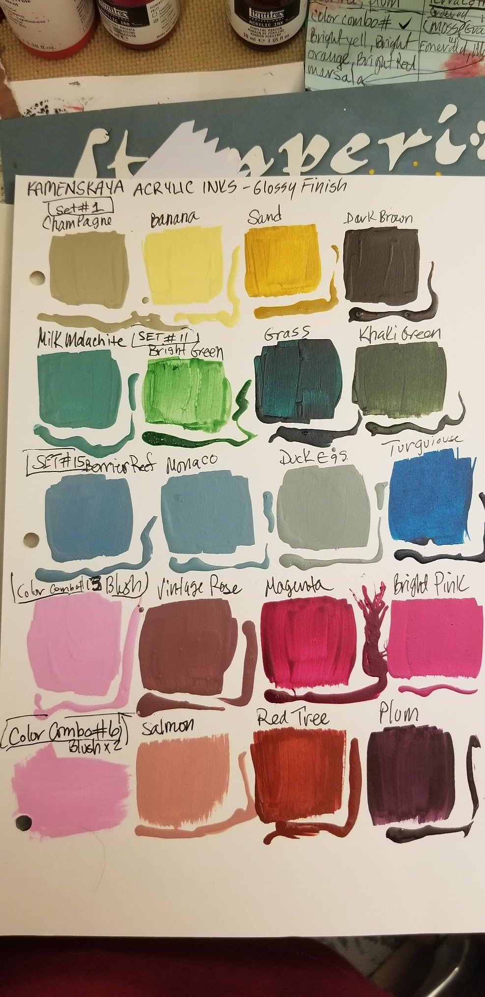 Kamenskaya Acrylic Ink Set - Essential Metallics - 4 x 1 Fl Oz Bottles customer photo 1