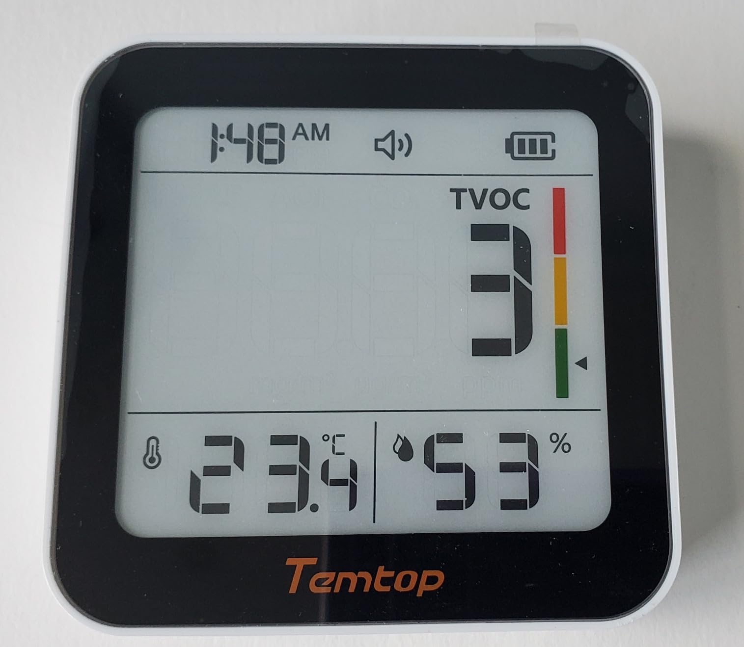 Temtop M10+ 6-in-1 CO2 Meter & Indoor Air Quality Monitor customer photo 1