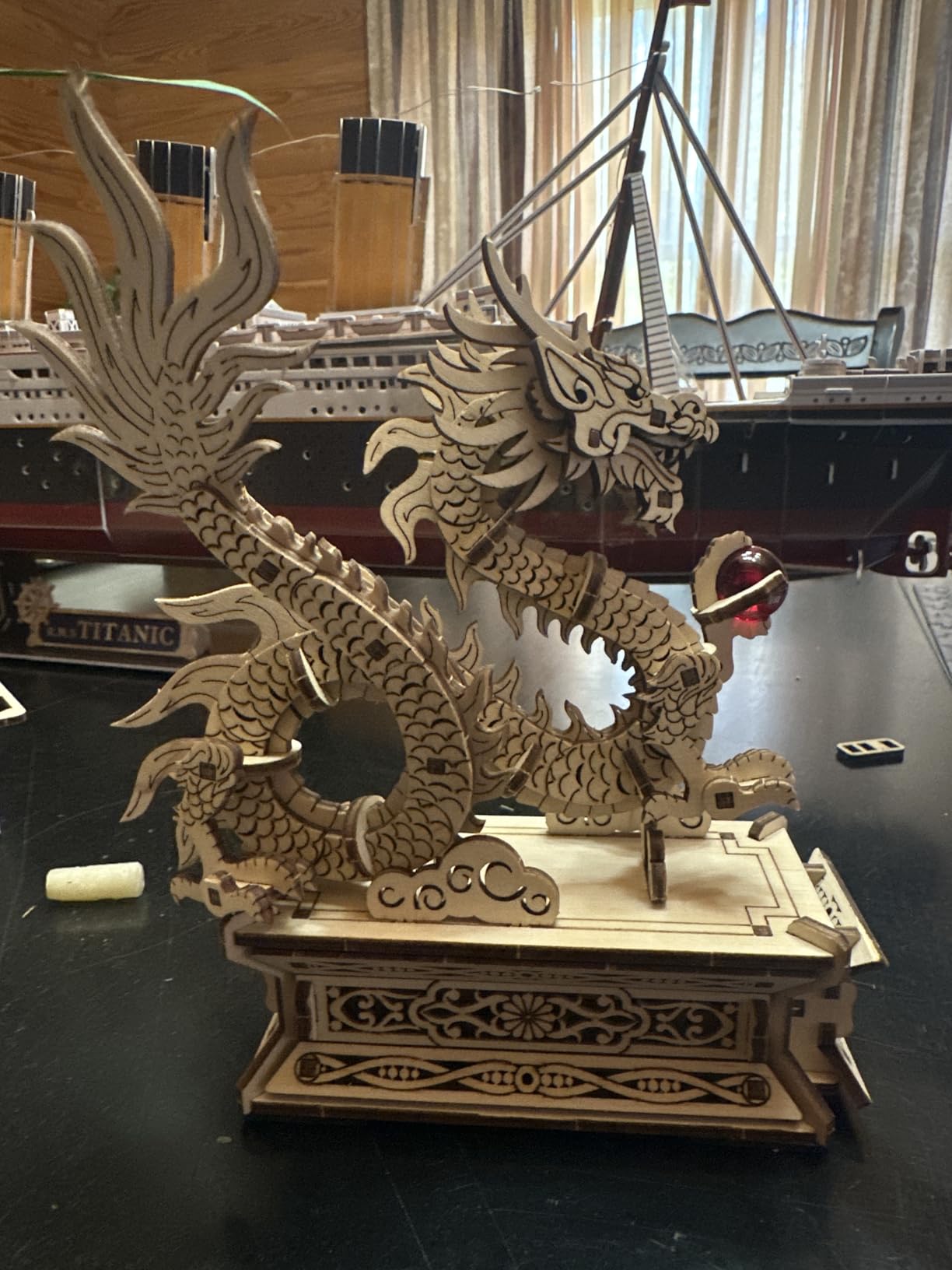 UGEARS Wood Dragon 3D Puzzle - 3D Wooden Puzzles for Adults, Wooden Models for Adults to Build, Mechanical Puzzle Box with Hidden Compartment, DIY Model Kit, Brain Teaser, Unique Chinese Dragon Gift customer photo 2