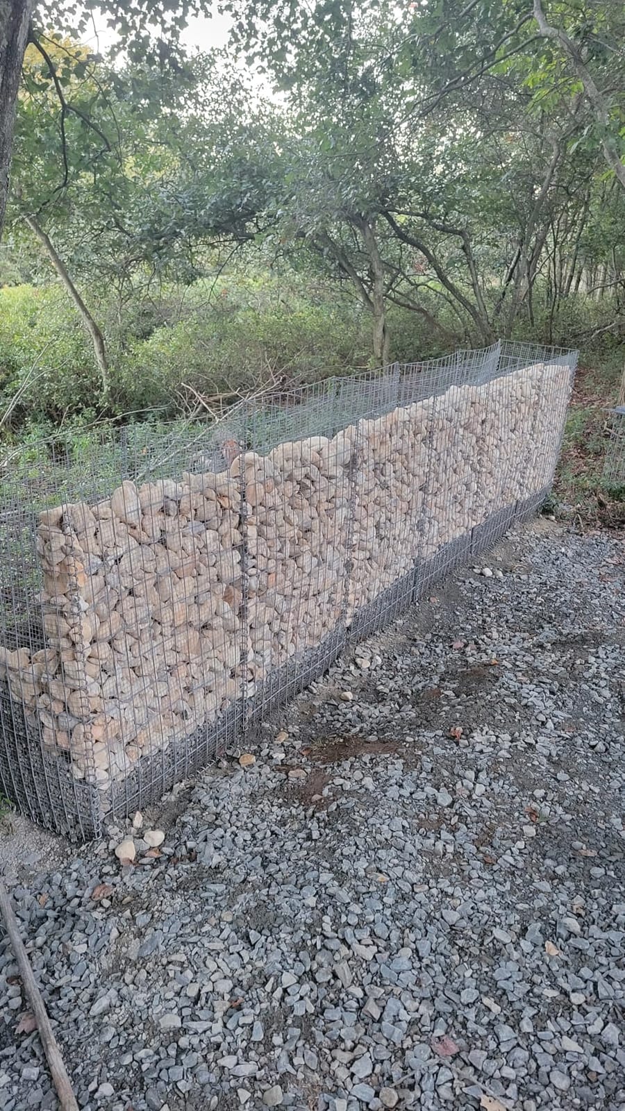 Tandefio Galvanized Steel Gabion Basket Modular Gabion Cages Stone Planter Cages for Garden Projects Quick and Easy Construction Silver (1 Pcs, 78.7'' x 19.7'' x 39.4'') customer photo 2