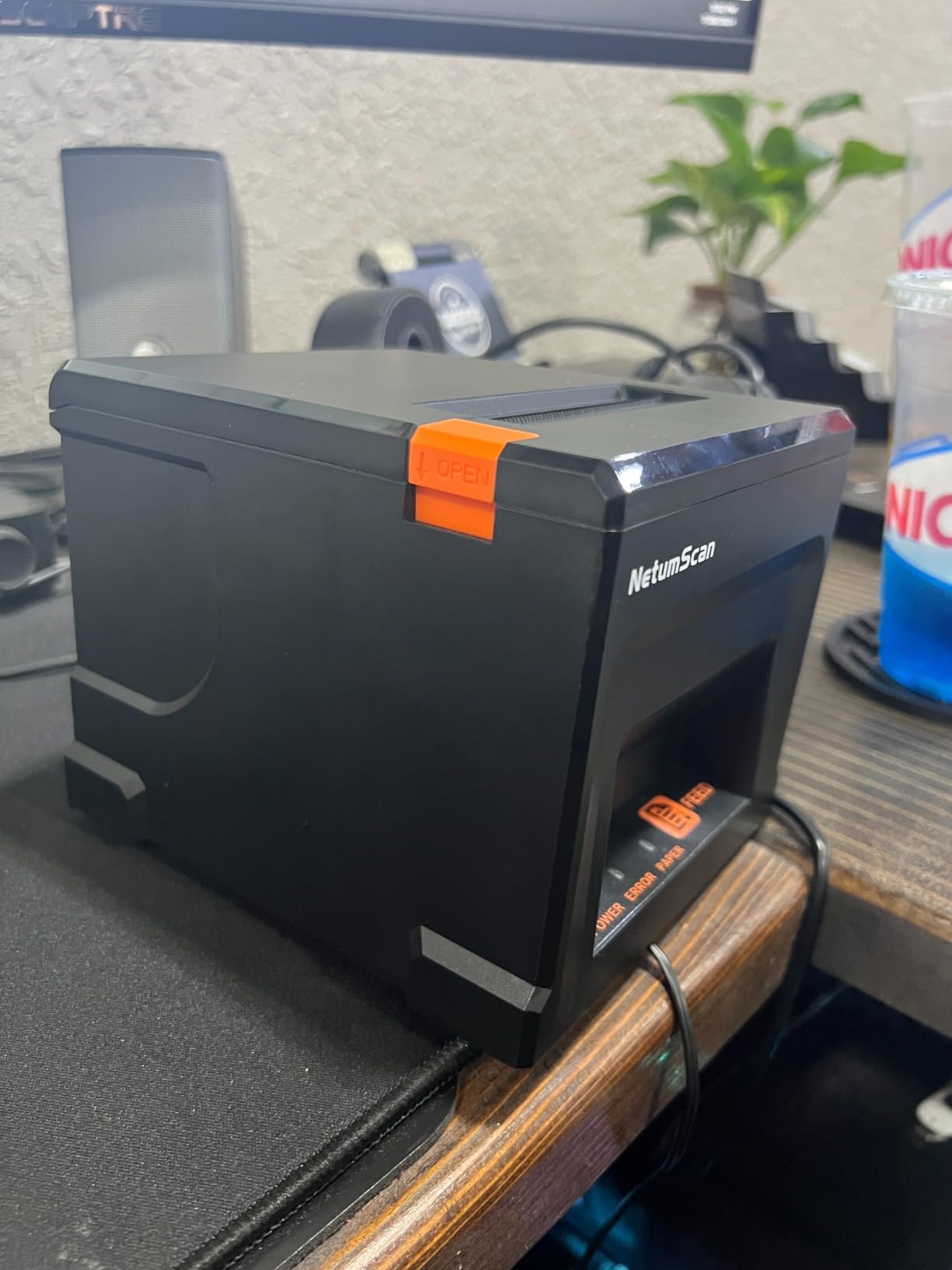 NetumScan USB POS Receipt Printer, 80mm Thermal Receipt Printer with Auto Cutter Cash Drawer, 300mm/s, Support Windows/Mac/Linux, Restaurant Kitchen Printer for ESC/POS(Only USB Interface) 8360 customer photo 2