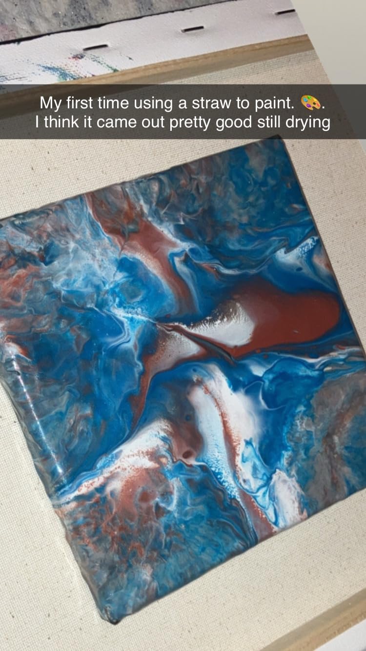 Nicpro 24 Colors 8.45oz Large Volume Acrylic Pour Paint Kit | Premixed High Flow, Pouring Paint Set with Canvas, Wood Natural Slices, Pouring Oil, For Beginner DIY customer photo 2