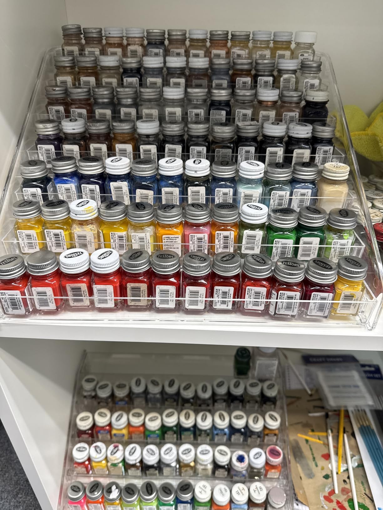 7Tier Acrylic Paint Organizer, Nail Polish Rack Shelf,Painting Bottle Holder customer photo 1