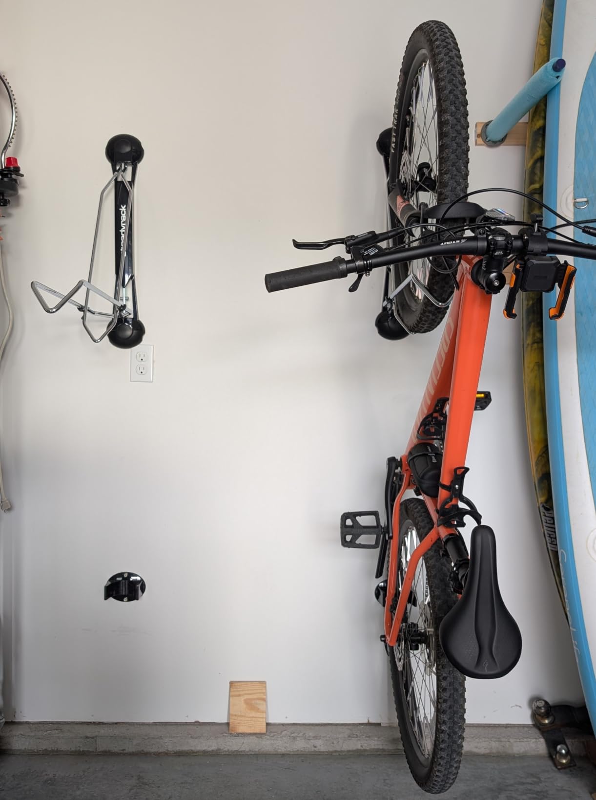 Steadyrack Bike Rack for Road Bikes - The Original Wall Mounted Vertical Bike Storage - Fits Narrow Tires - Space Saving Pivot Design - Heavy-Duty Steel Rack for Indoor Garage, Apartment or Home Use customer photo 1