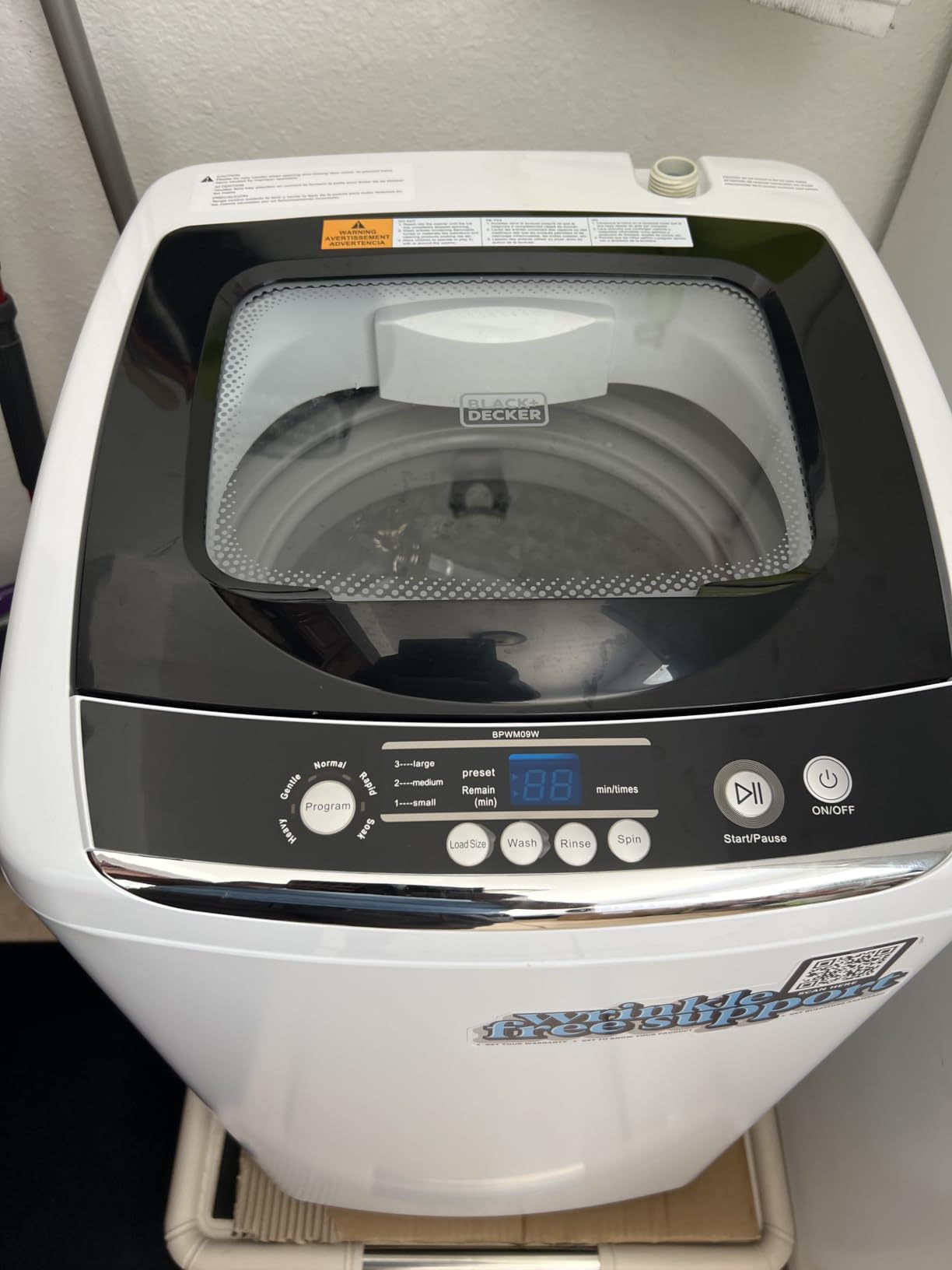 BLACK+DECKER 7.0 Cu. Ft. Front Load Dryer, 240V, BLD67ME, White customer photo 1