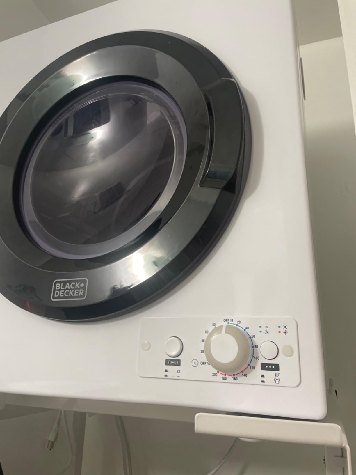 BLACK+DECKER 7.0 Cu. Ft. Front Load Dryer, 240V, BLD67ME, White customer photo 2