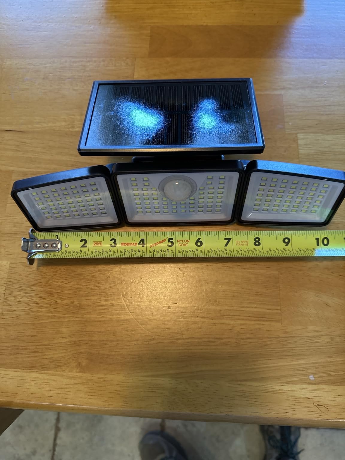 daphino 2500LM Solar Lights, Motion Sensor Outdoor Lights, 3-Head, 2 Pack | 270 Wide-Angle Street & Area Coverage, IP65 Waterproof Security Lighting, 3 Lighting Modes, Non-Remote customer photo 2