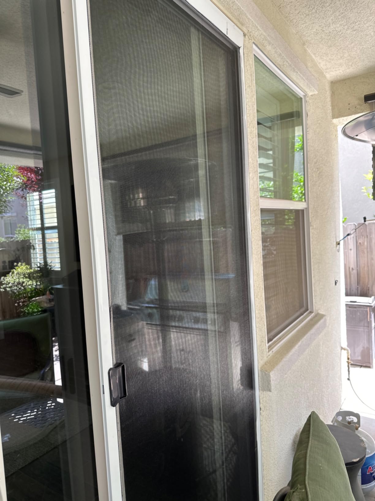 Guardian K.D. Standard Galv Steel Plus Aluminum Frame Sliding Screen Door Kit, (White, 30''x80'') Height Adjustable Upgraded Rust-Proof and Durable Mosquito Proof for Patio Backyard and Bedroom customer photo 1