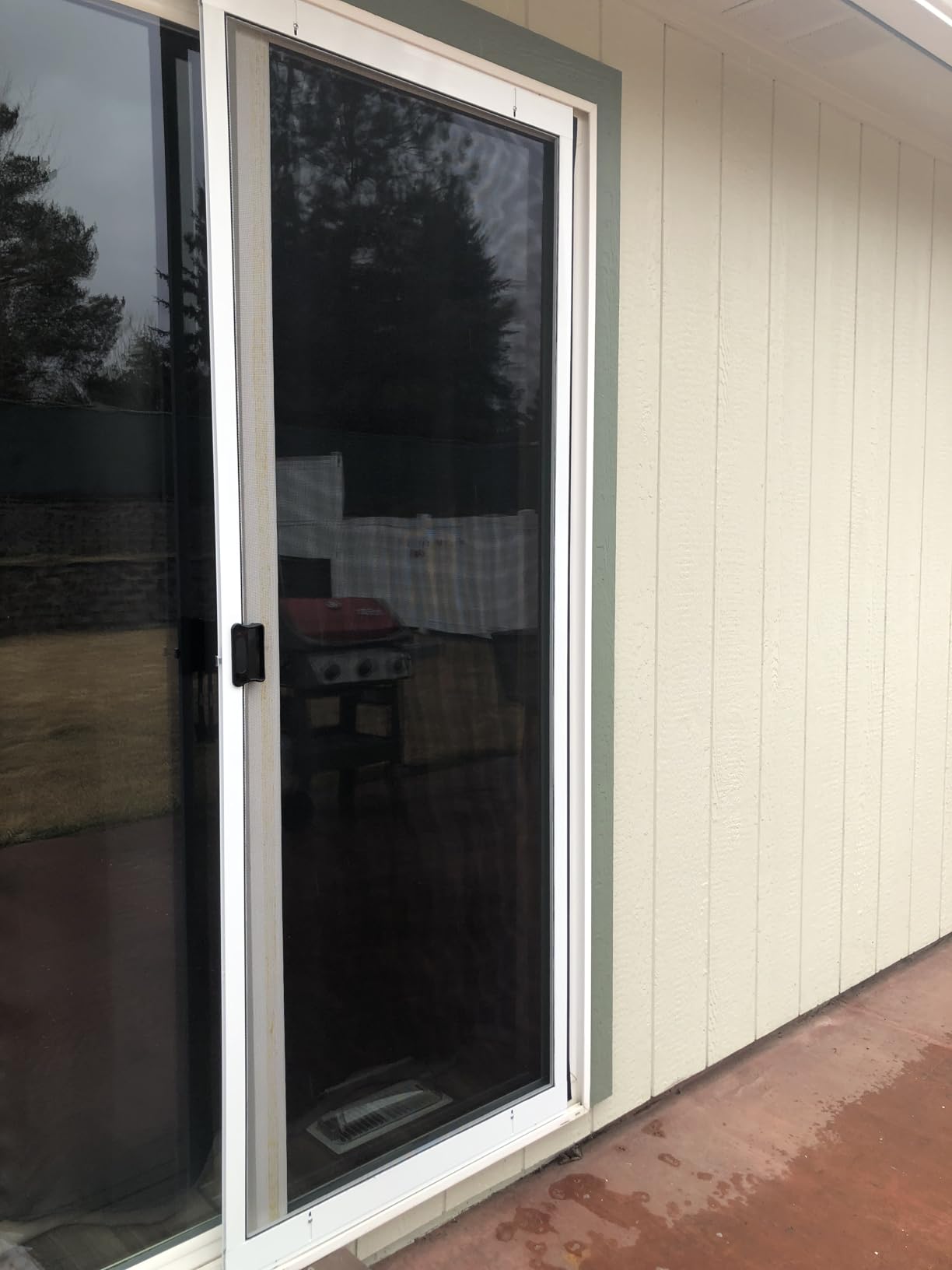 Guardian K.D. Standard Galv Steel Plus Aluminum Frame Sliding Screen Door Kit, (White, 30''x80'') Height Adjustable Upgraded Rust-Proof and Durable Mosquito Proof for Patio Backyard and Bedroom customer photo 2