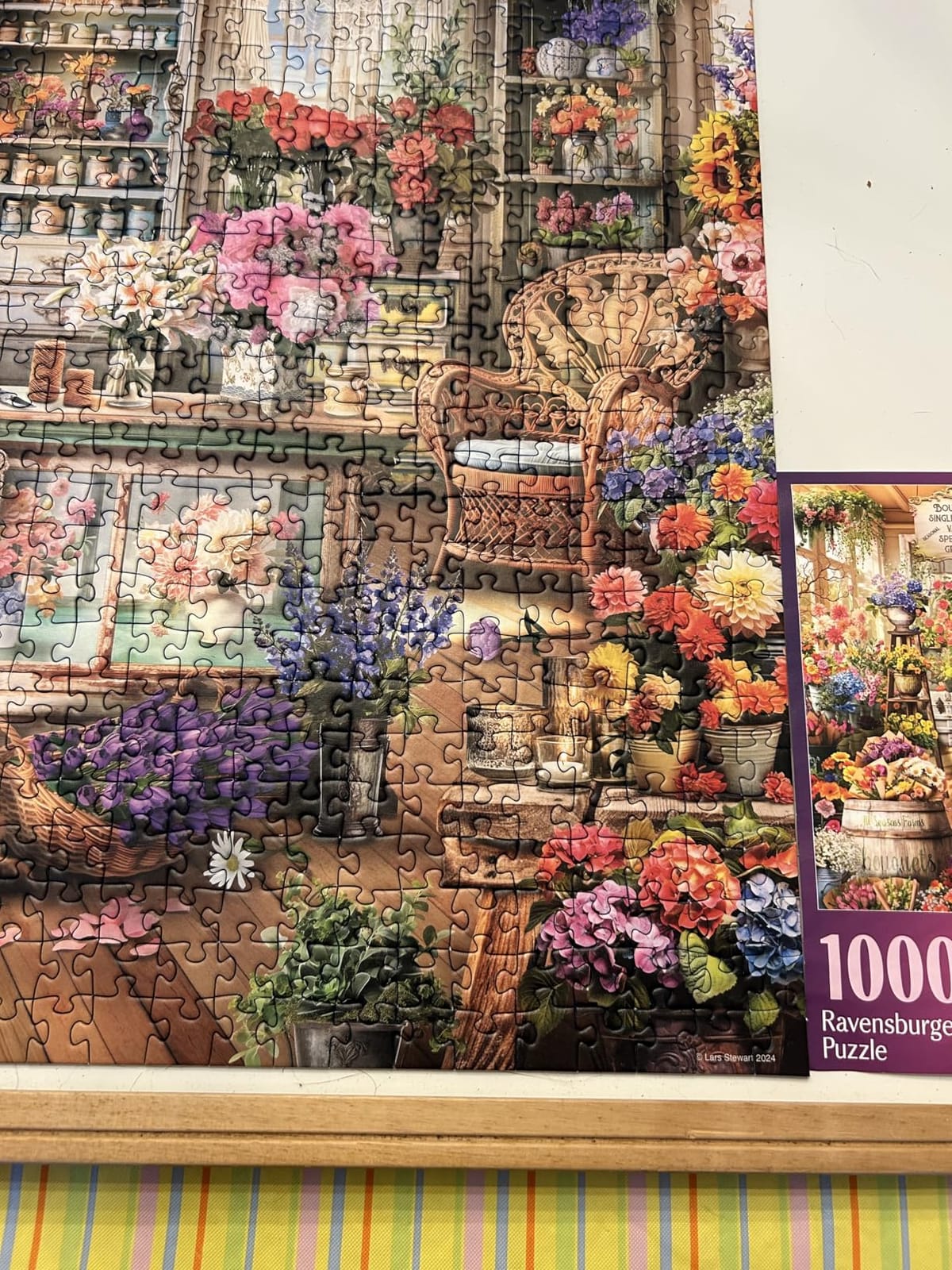 Ravensburger All Seasons Flower Shop 1000 Piece Jigsaw Puzzle for Adults - Colorful Botanical Arrangements - Enhanced Anti-Glare Surface customer photo 1