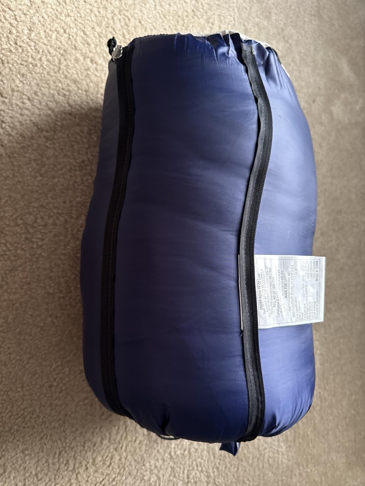 Coleman Brazos 20/30°F Adult Cool-Weather Sleeping Bag with No-Snag Zipper & Stuff Sack, Machine Washable, Great for Camping, Traveling, Guests, & More customer photo 1